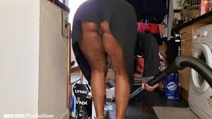 My Step Sis Vacuum Cleaning while I Watch - UPSKIRT No PANTIES No ...