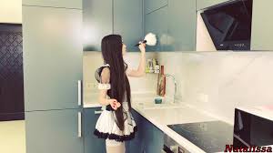 OC] Helpless Maid Got Stuck And Desperately Called For Help ...